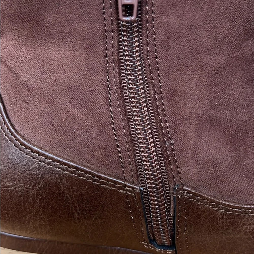 Brown Leather Ankle Boots - Picture 9 of 9